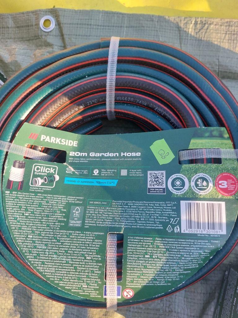 Furtun aer comprimat parkside 10m