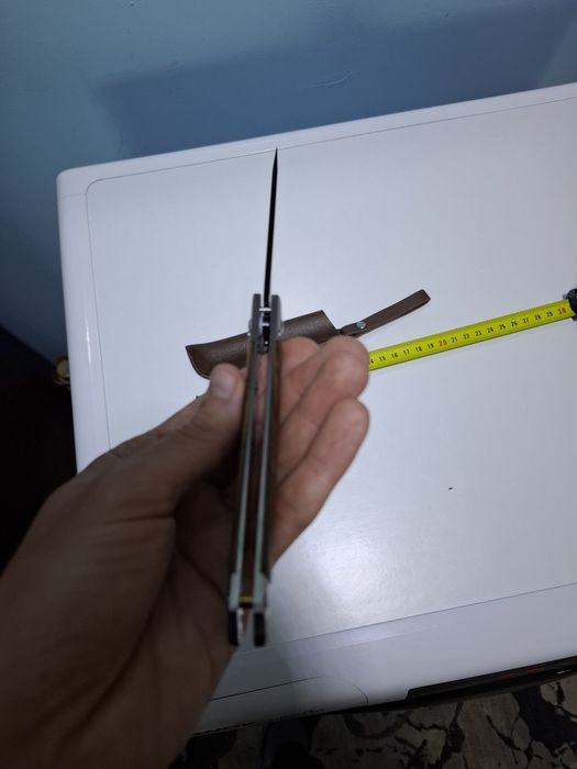 Дамаска шарка Сгъваем нож с калъфче