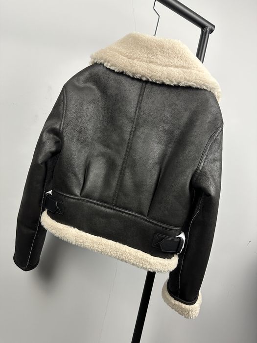 MANGO УНИКАЛНО дамско палто / яке  с каракул