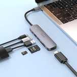 Hoco Type-C HUB “HB28” HDTV + PD + USB3.0 + USB2.0 + SD + TF