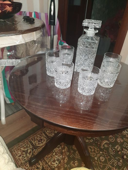 Штоф + 6 бокалов чехословакия с советских времен не пользованый