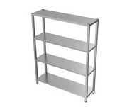 Raft din inox cu 4 polite
