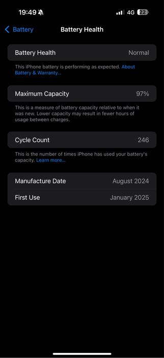 Iphone 16 pro max e-sim 256gb