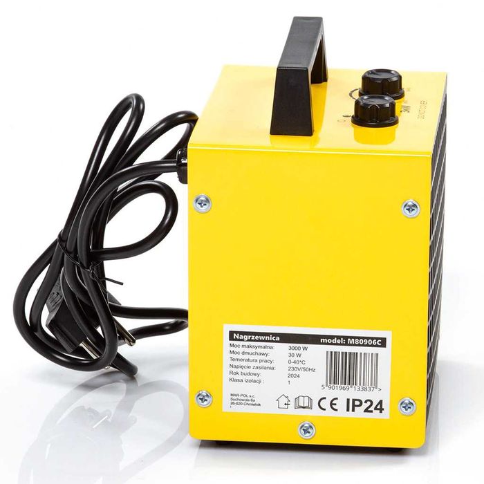 Полски Електрически калорифер MarPol 3000W Отопление 35 Квадрата