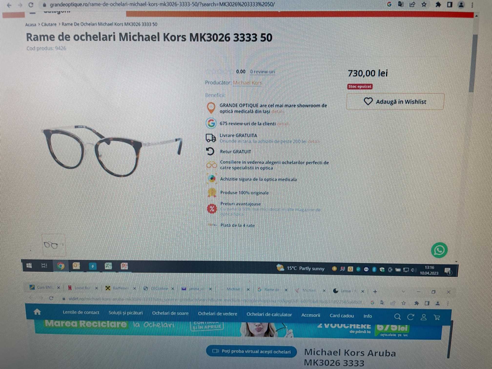 rame ochelari de vedere Michael Kors