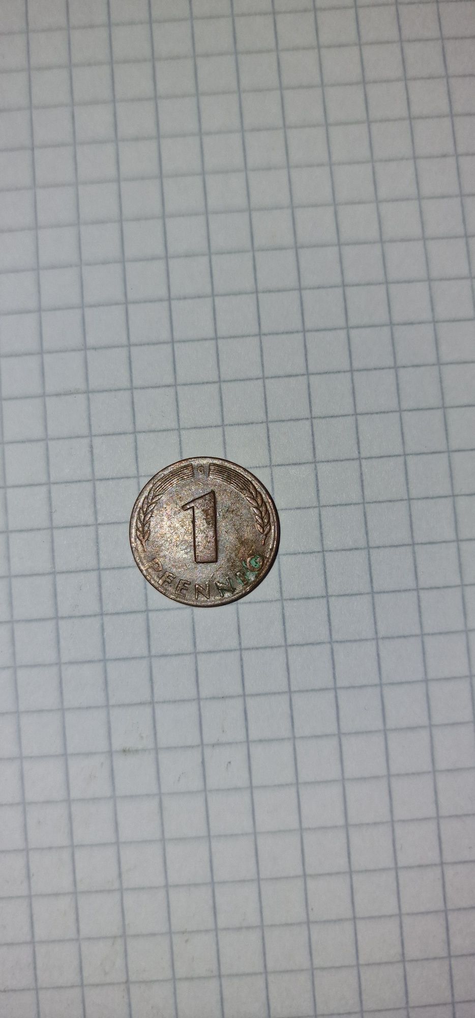 Monedă 1 PFENNIG; an fabricație 1948
