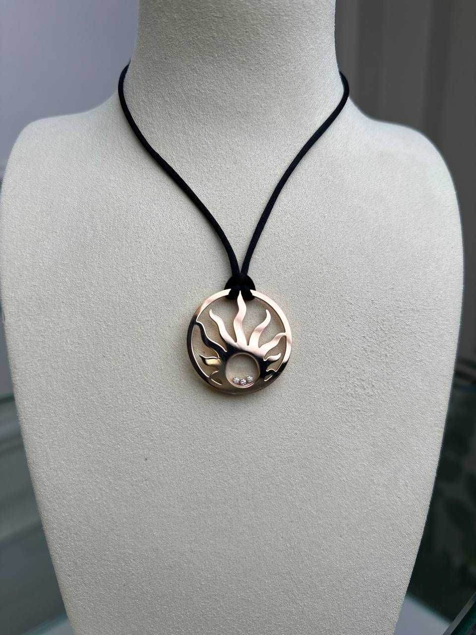 кулон Сhopard happy diamonds pendant