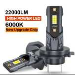 Becuri LED H7 22000lm 6000K Canbus Lumină Albă Premium Sigilat