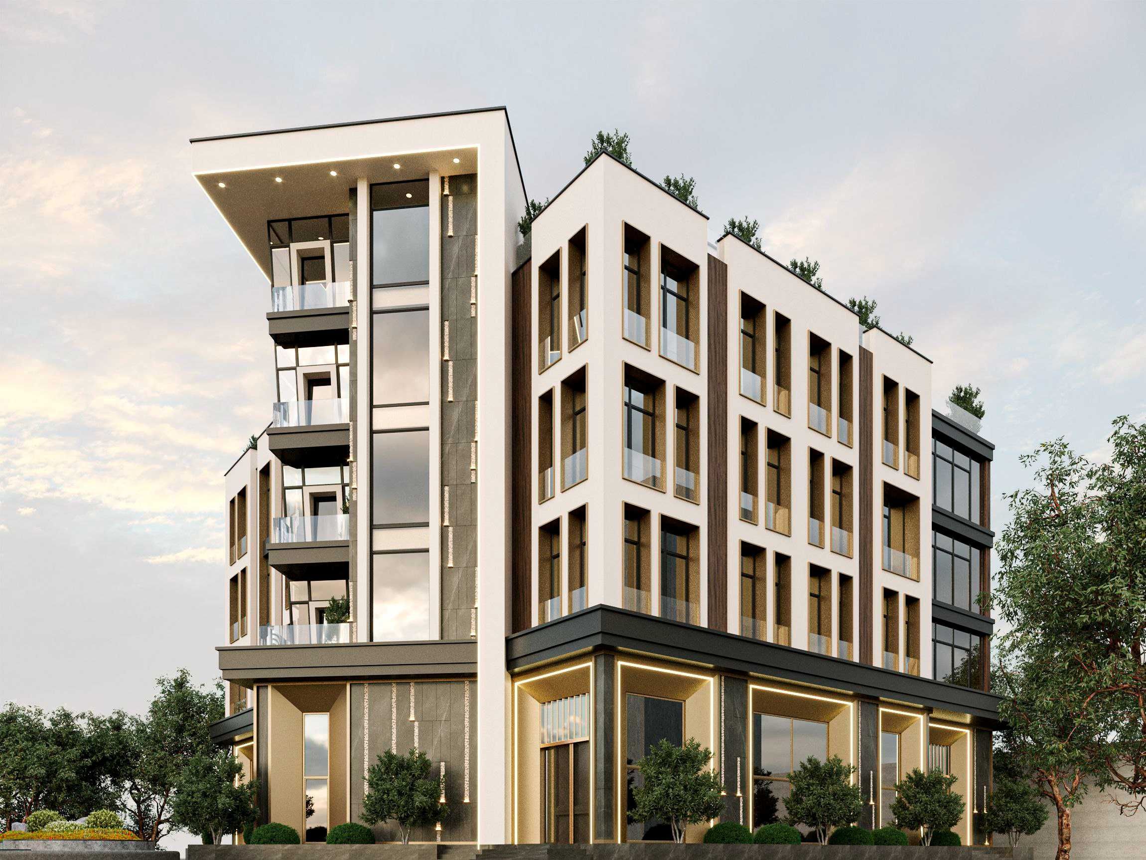 Здание  отель клиника Дархан 10-сот 5-уровней 3200 м² коробка 2-линия
