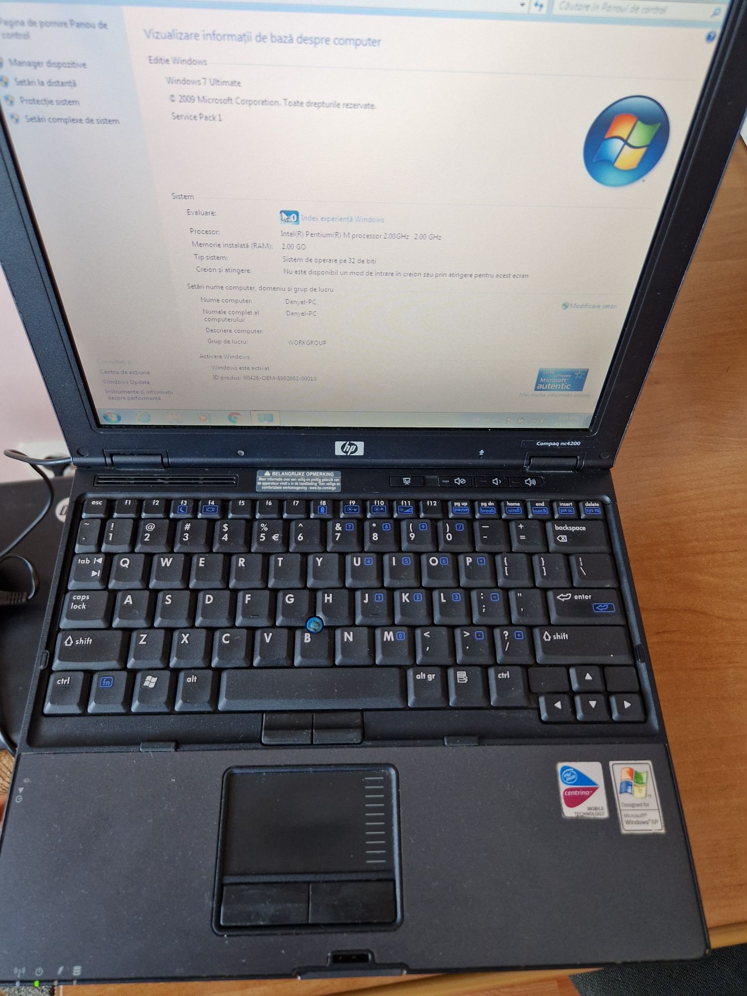 Laptop HP Compaq NC4200 12.1"