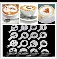 Set forme pentru decorat cafele