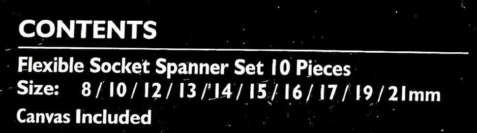 Комплект глухи звездогаечни ключове JCB – 10ч , 8-21мм , 5010R