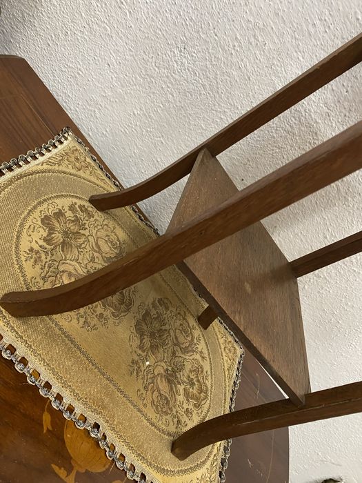 Френска поставка от дъб помощна маса