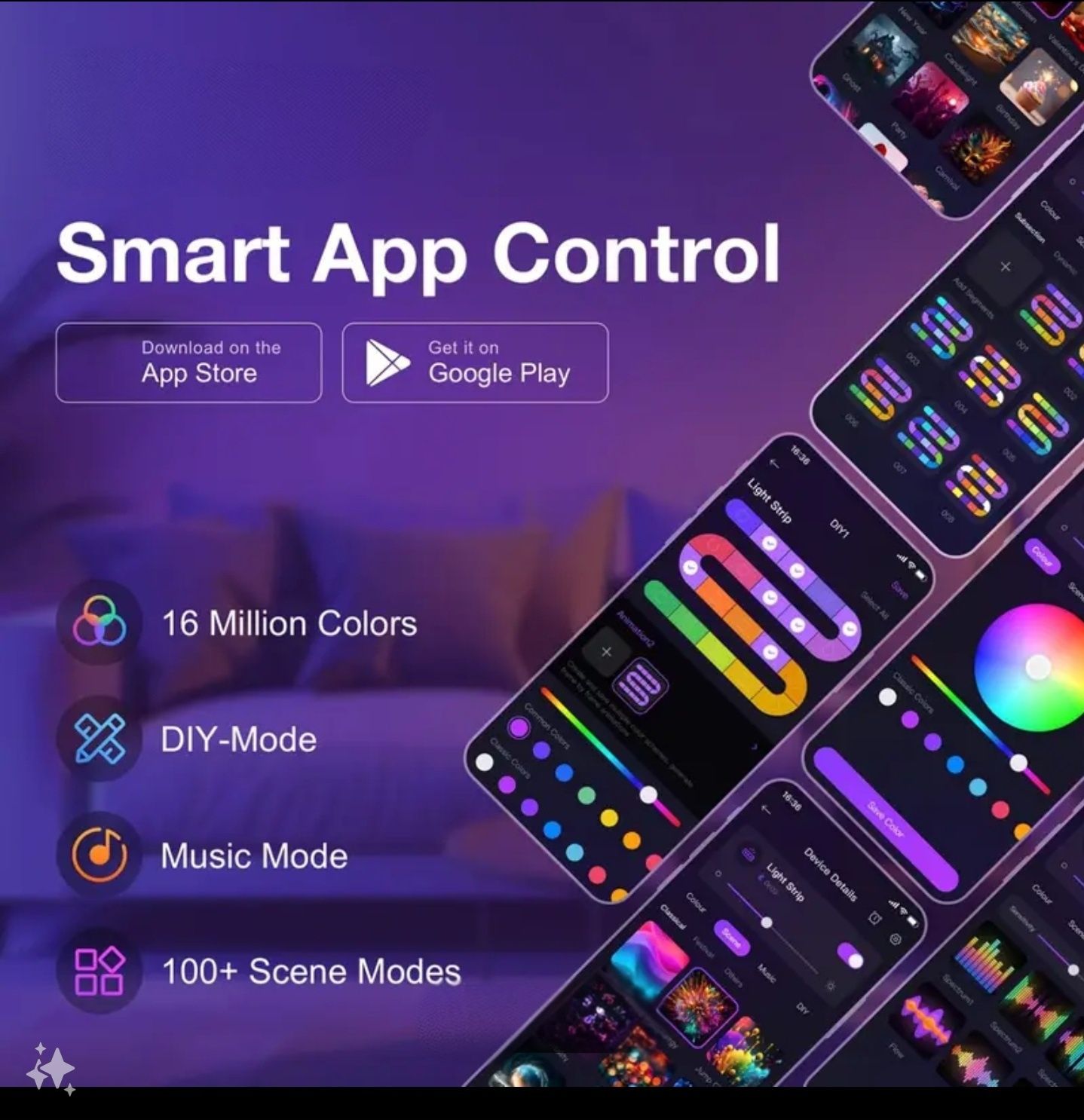 Hexagoane RGB Smart 12buc Idee Cadou