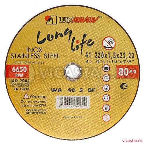 LUGADISC INOX 115,125,150, 180, 230