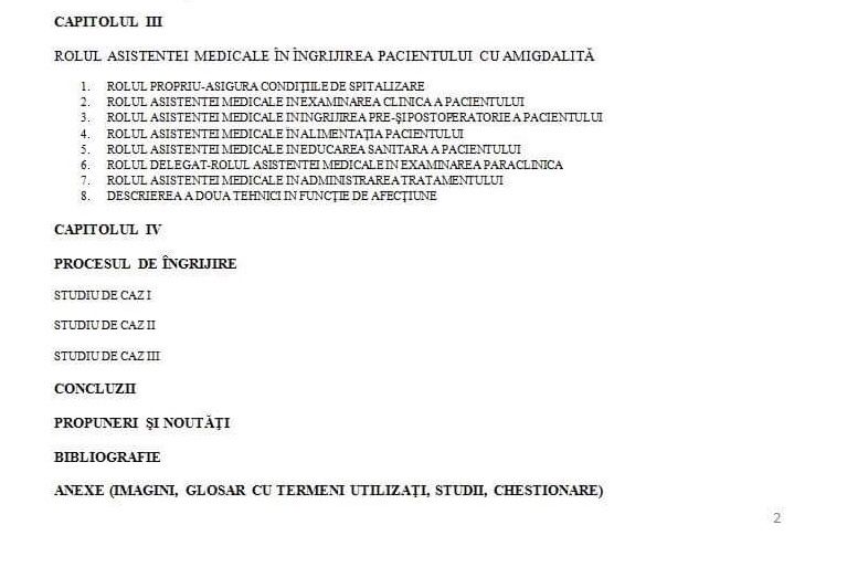 Îngrijirea pacientului cu amigdalita