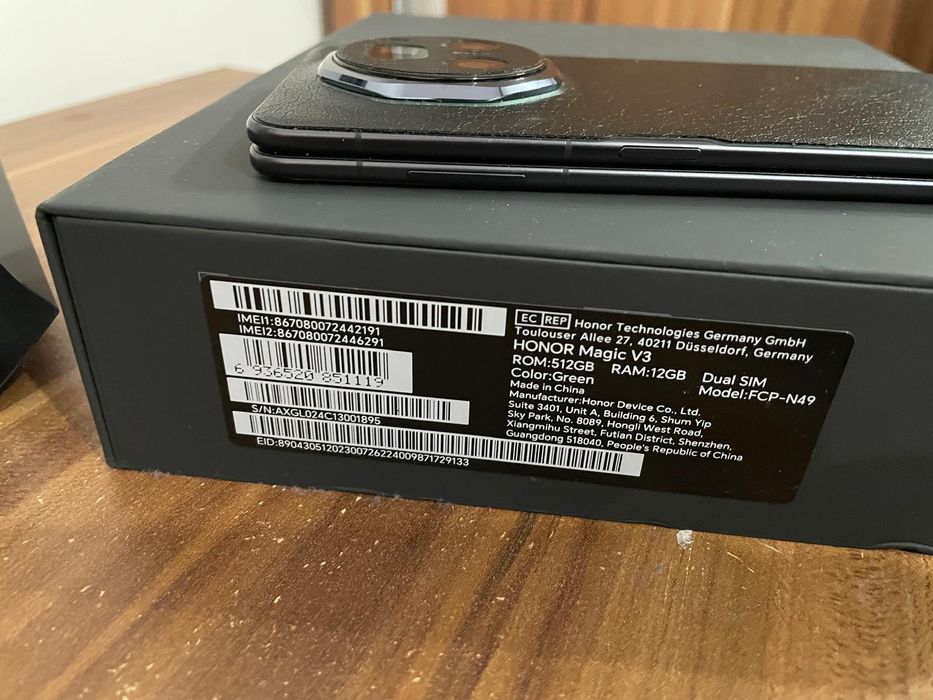 Honor Magic V3 Factură/Garanție