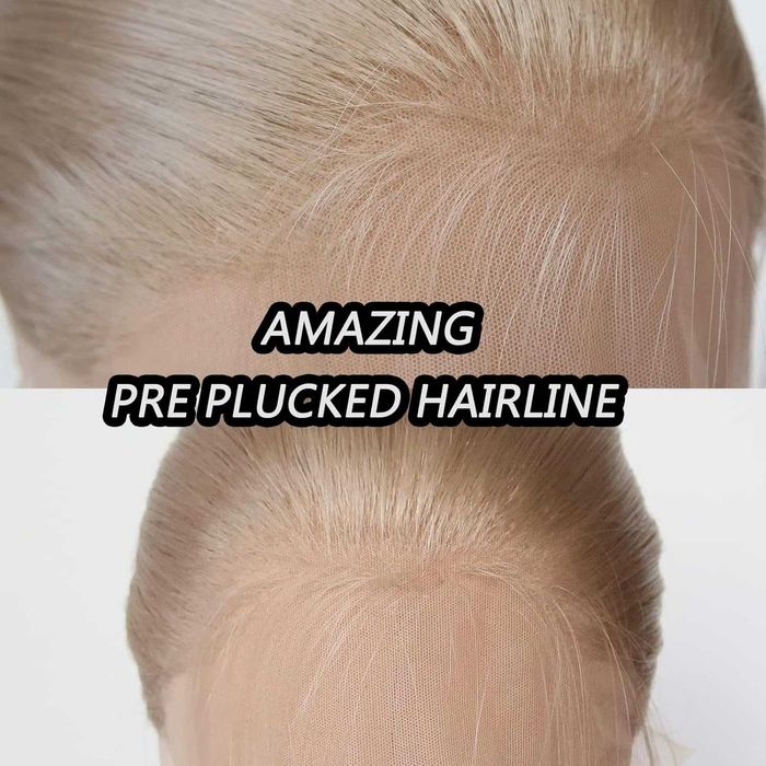 75 см тъмно руса пепелява права перука с дантела лейс фронт 13×4