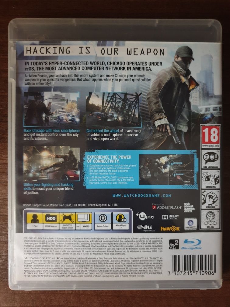 Watch Dogs PS3/Playstation 3