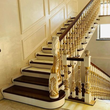 Лестница для дома Лестницы Этаж на заказ Карагач Дуб Ясень от Мастер