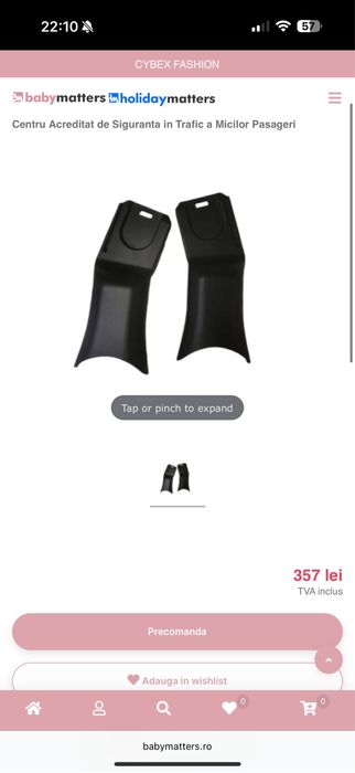 Scoica Cybex Cloud T i-size + husa de vara si adaptori