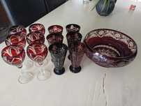 Vând set din Cristal Ruby