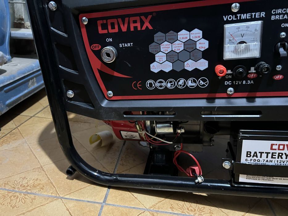 COVAX EPH5500E2 benzin generatori – 3 kVt, elektrostarter, Turkiya