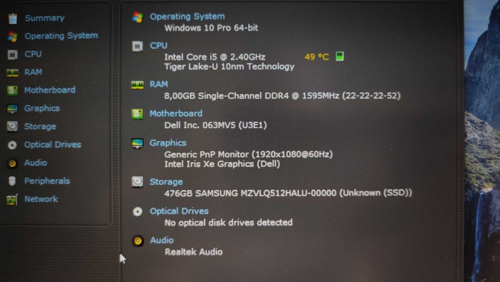Laptop Dell Latitude 5520 procesor i5 1135G7