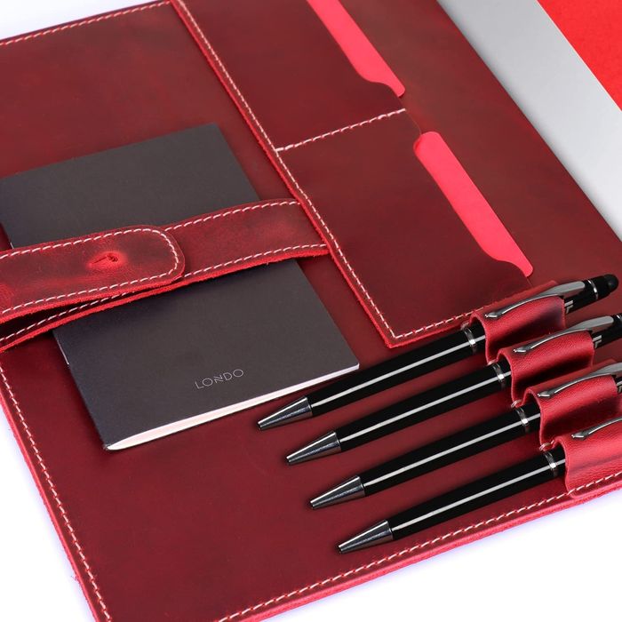 Husă LONDO din piele naturală pentru tabletă  cu organizator