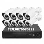 Чисто ново Видеонаблюдение-8 канален DVR с 8 камери FULLAHD, 3G