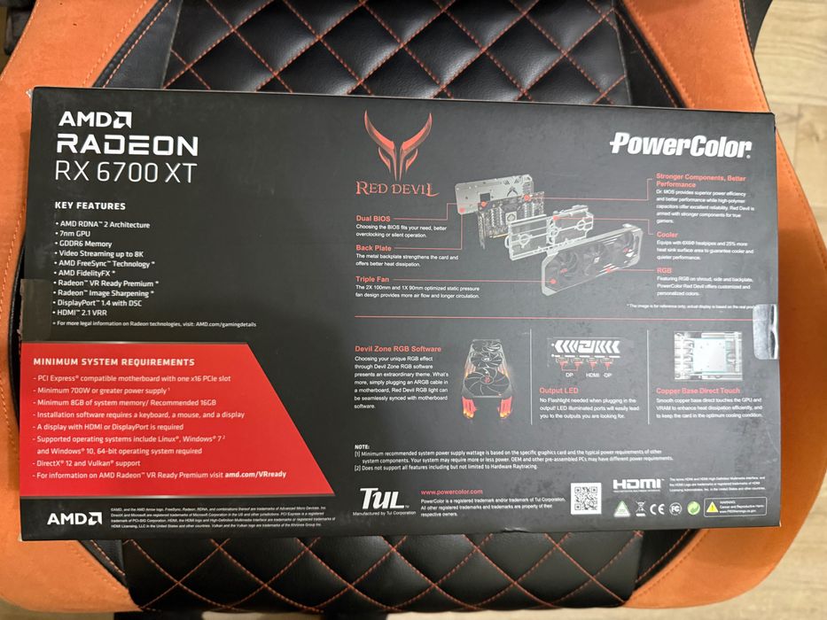 6700XT AMD PowerColor Red Devil 12 GB