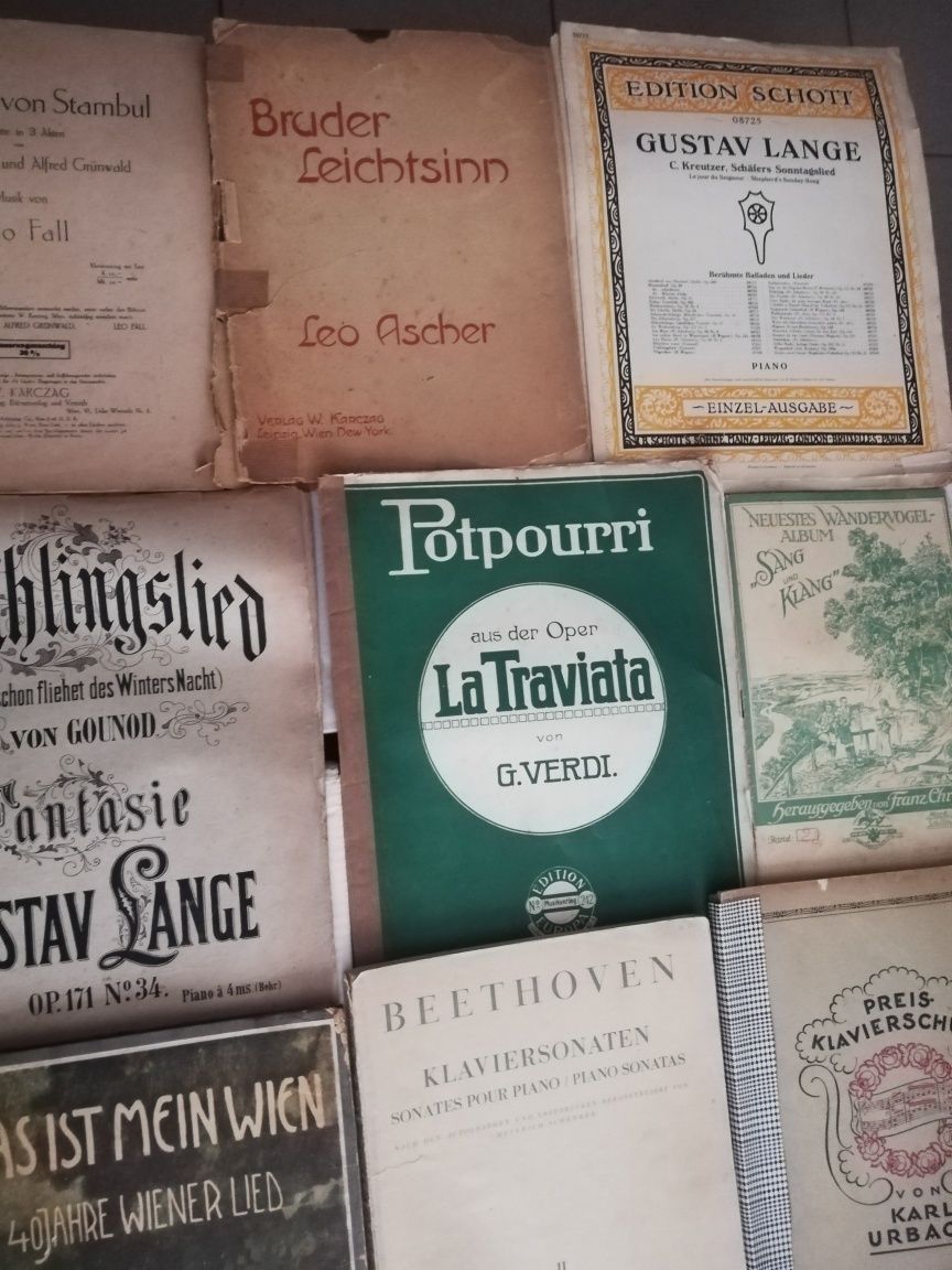 Partituri vechi de colecție