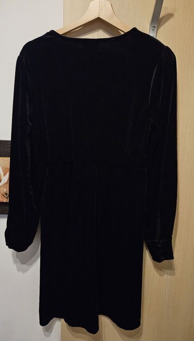 Rochie neagra din catifea