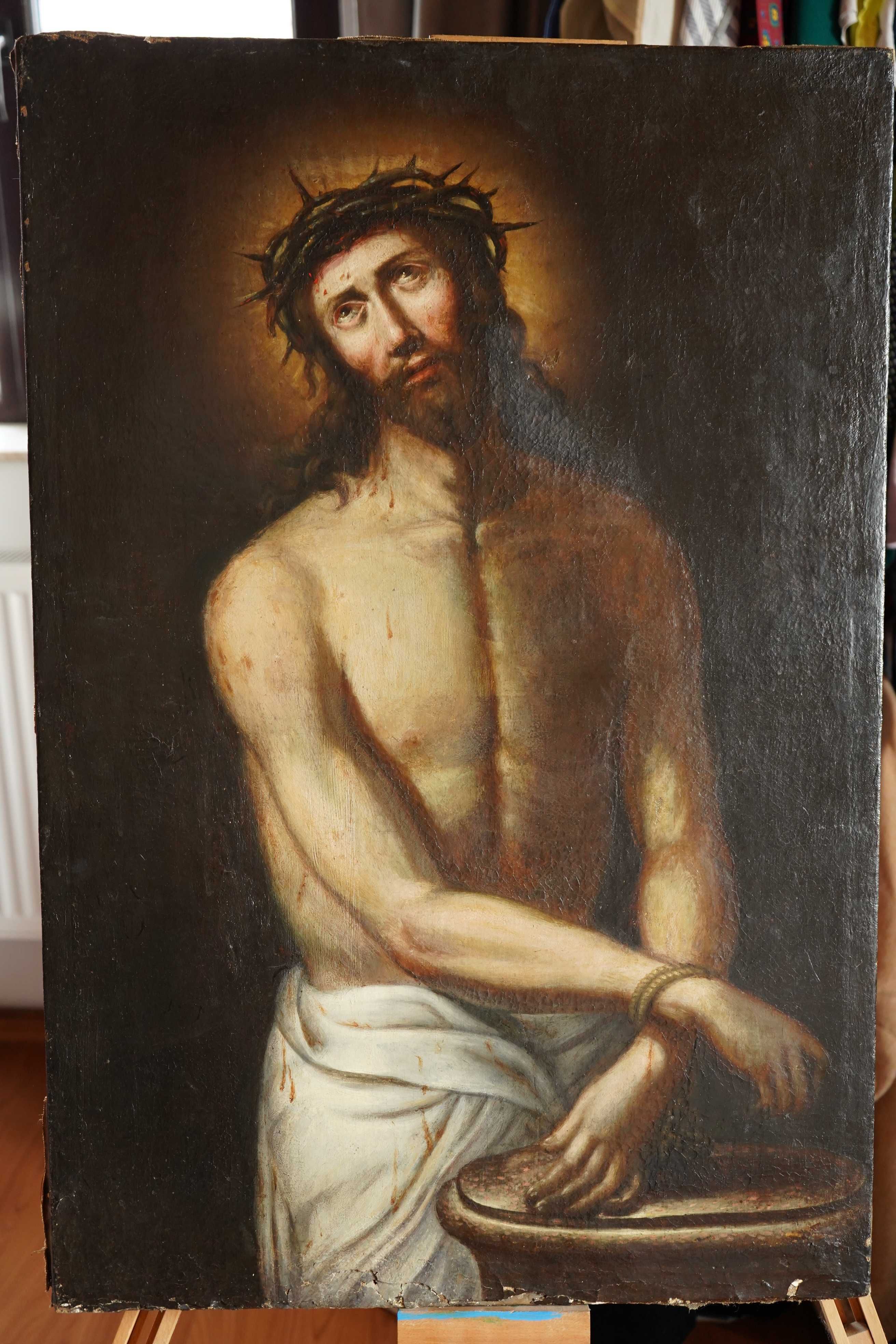 Ecce Homo - Pictura ulei pe panza sec. XVII