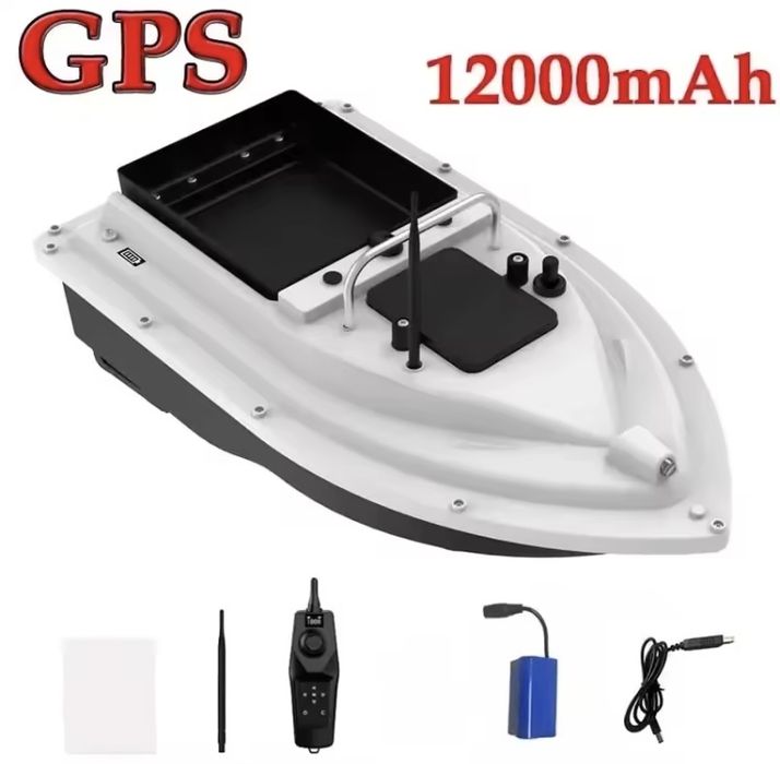 Лодка за захрарнка с три батерии 12000mah