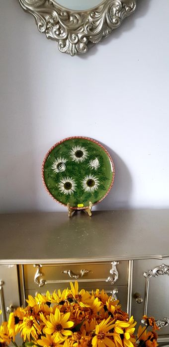 Farfurie/Platou vechi din ceramică italiană glazurata