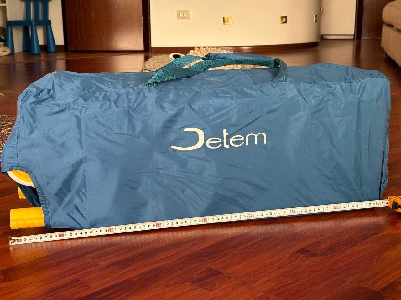 Манеж‑кровать Jetem C1 «Happy Indians Blue», хорошее состояние