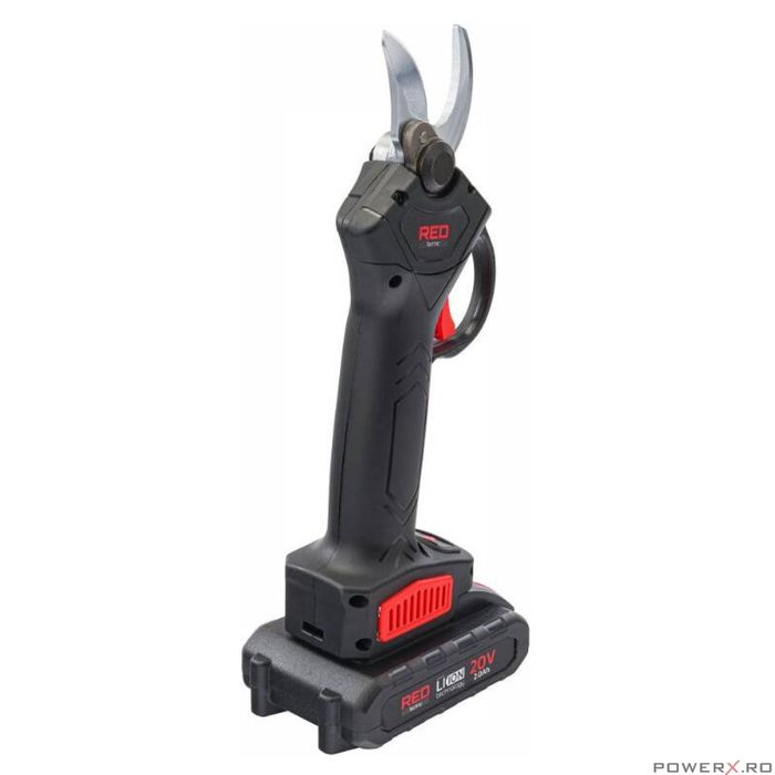 Foarfeca electrica pentru taiat crengi cu 2 x acumulatori 2 Ah, 30mm