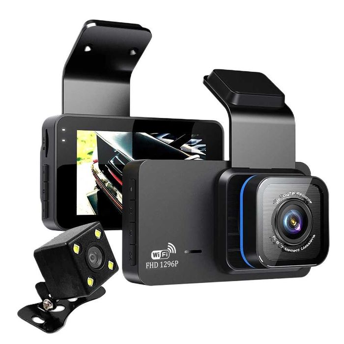 Camera Auto de bord DVR,Wi-Fi, HD 1296P,Vichema Tech®