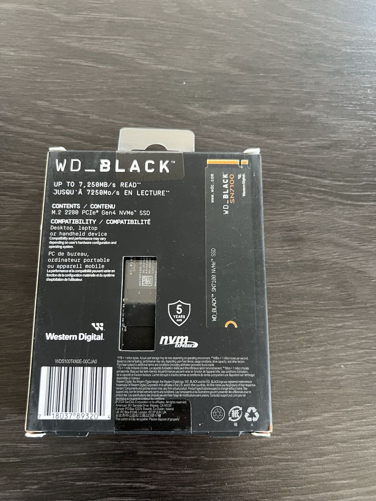 WD black SN7100 1TB ssd nvme