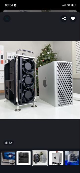 Macpro m2 ultra 128 gb ram 19terra bayt asosiy xotira xideo karta 128