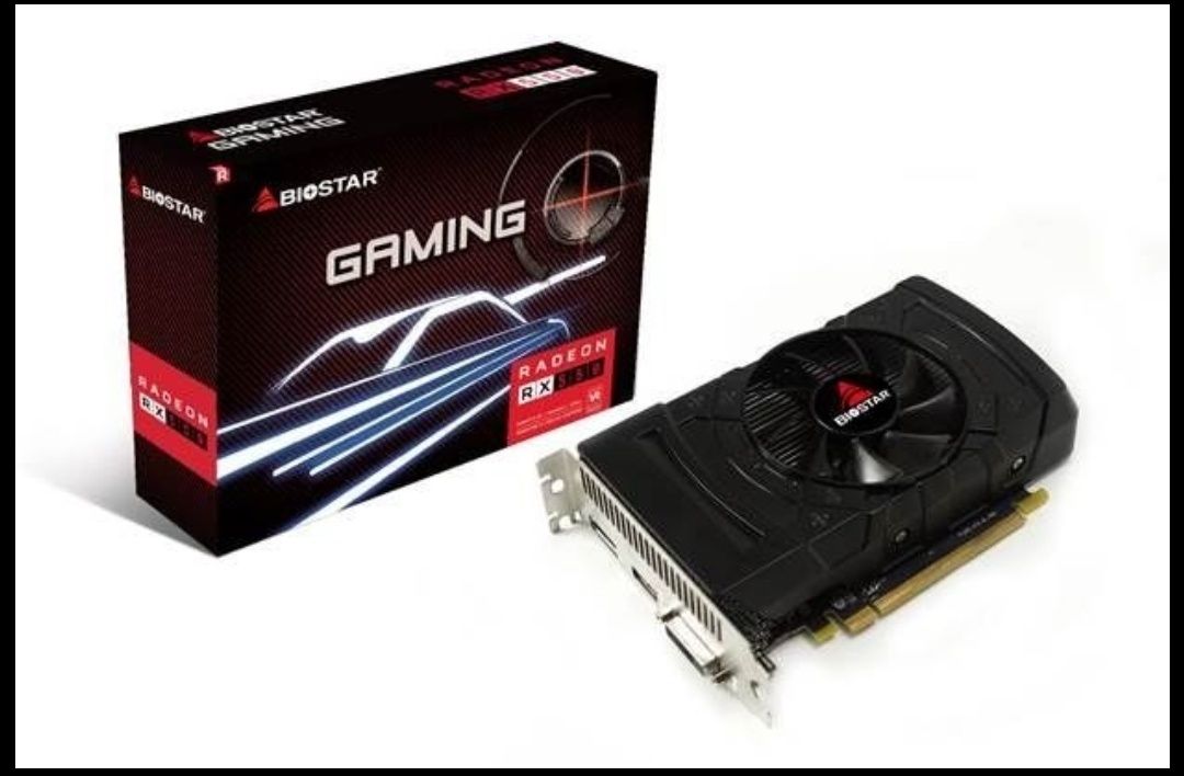 Новый! Видеокарта Biostar 4GB Radeon RX550 128Bit GDDR5