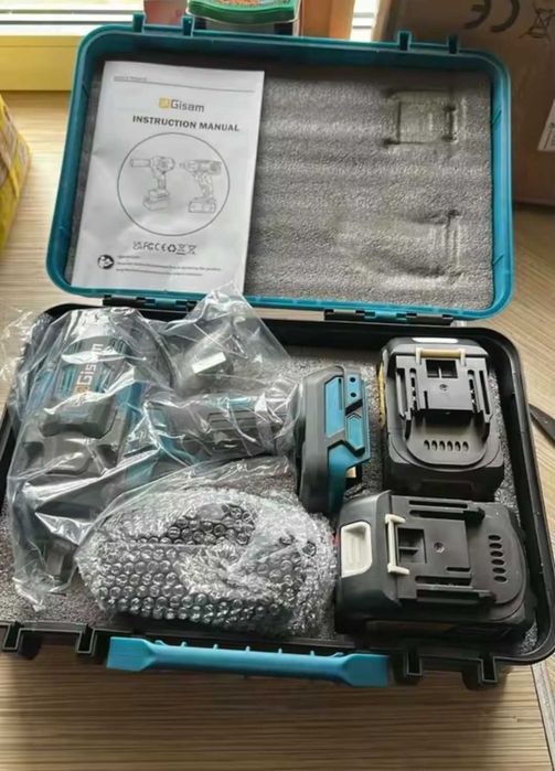 Gisam ударен гайковерт 1/2 инчов 2800N.M  18V две батерии
