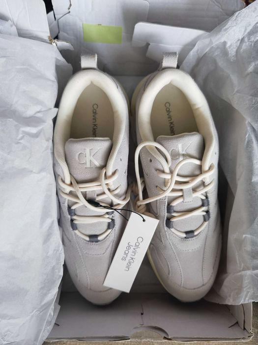 Нови маратонки Calvin Klein Jeans Retro Tennis Low Mg Mix велур 43