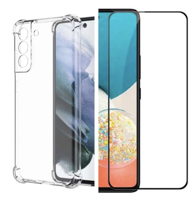 Husa Silicon Anti Soc + Folie Sticla Privacy Samsung S21/S23/S24/S25FE