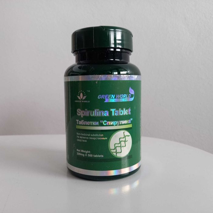 Spirulina Tablete 500bucati Control Greutate Intestin Sanatos Curatare