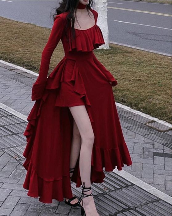 Платье осеннее винтажное