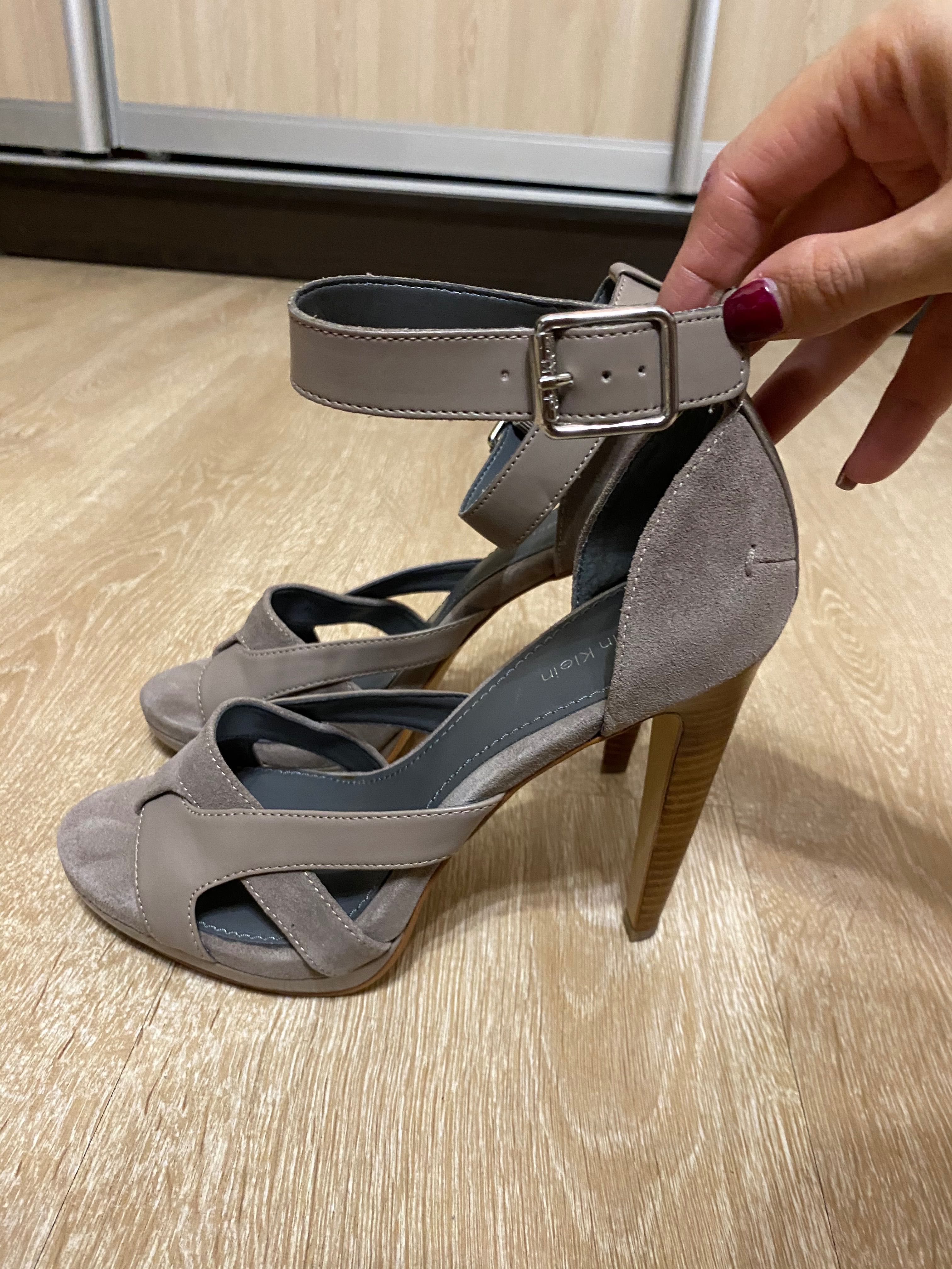 Sandale cu toc Calvin Klein