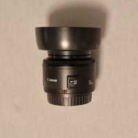 Canon EF 50mm f1.8 + filtru UV Hoya + parasolar