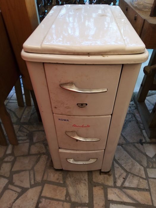 Sobă email cu plită de fontă